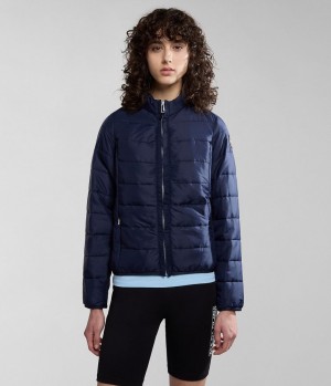 Napapijri Acalmar Short Jacket Pufferjacke Damen Dunkelblau | VMR-179320