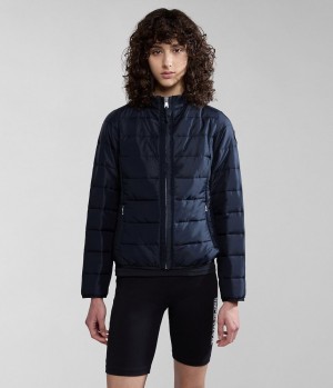 Napapijri Acalmar Short Jacket Regenjacken Damen Schwarz | OCX-316807