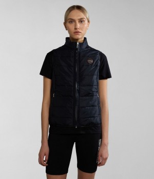 Napapijri Acalmar Vest Gilet Damen Schwarz | CSA-850432