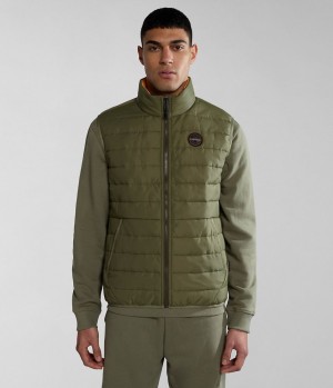 Napapijri Acalmar Vest Gilet Herren Grün | YCQ-029857