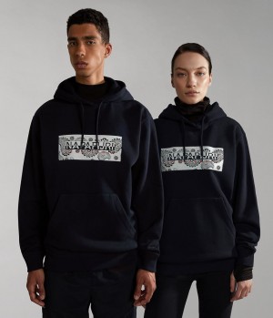 Napapijri Andesite Hoodie Hoodie Damen Schwarz | IJN-198472