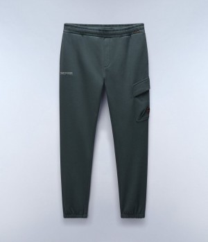 Napapijri Badge Cargo Joggers Jogginghose Herren Grün | UVR-016429