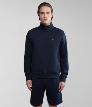 Napapijri Balis Full-Zip Summer Sweatshirt Sweatshirts Herren Dunkelblau | YRS-376925