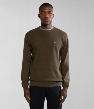 Napapijri Barensee Jumper Pullover Herren Grün | AXY-510873