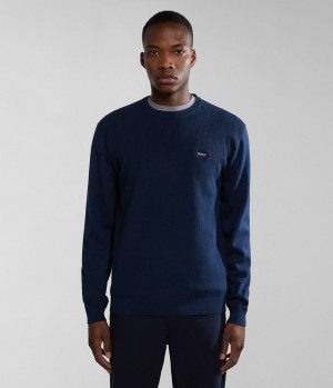 Napapijri Barensee Jumper Pullover Herren Dunkelblau | ERA-940718