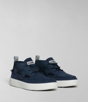 Napapijri Bark Suede Shoes Sportschuhe Herren Dunkelblau | QGE-654132