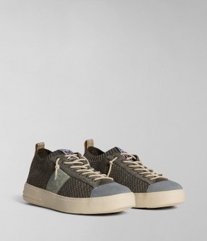 Napapijri Bark Tex Trainers Sportschuhe Herren Beige Grau | GMH-375810