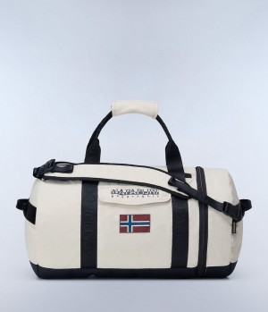 Napapijri Bering Travel Duffle Bag Duffle Tasche Herren Beige Silber | CPD-409286