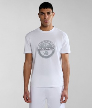 Napapijri Bollo Short Sleeve T-Shirt T-shirts Herren Weiß | AZM-043218