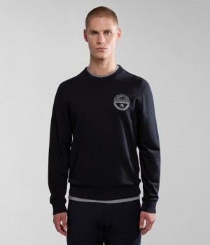 Napapijri Bollo Summer Sweatshirt Sweatshirts Herren Schwarz | UIB-026814