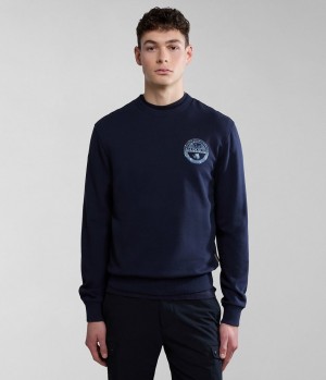 Napapijri Bollo Summer Sweatshirt Sweatshirts Herren Dunkelblau | GPR-572163