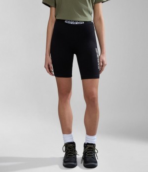 Napapijri Box Cycling Shorts Kurze Hose Damen Schwarz | XLY-725491