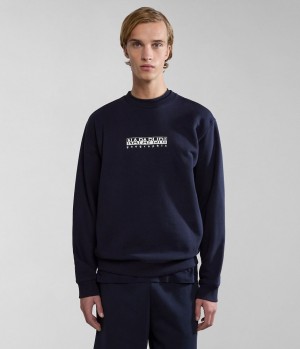 Napapijri Box Sweatshirt Sweatshirts Herren Dunkelblau | AQE-852730