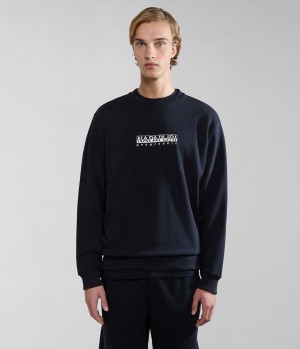 Napapijri Box Sweatshirt Sweatshirts Herren Schwarz | VKL-370192