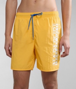 Napapijri Box Swimming Trunks Schwimmhose Herren Gelb | DAJ-359847