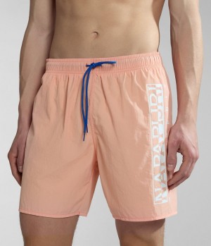 Napapijri Box Swimming Trunks Schwimmhose Herren Rosa | HXI-916234
