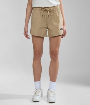 Napapijri Boyd Bermuda Shorts Kurze Hose Damen Beige | XHV-469852