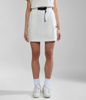 Napapijri Boyd Skirt Röcke Damen Weiß | GIZ-395876