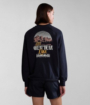 Napapijri Boyd Sweatshirt Sweatshirts Damen Schwarz | TJF-589172