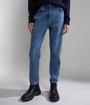 Napapijri Byrd Denim Chino-hosen Damen Hellblau | WOQ-916058