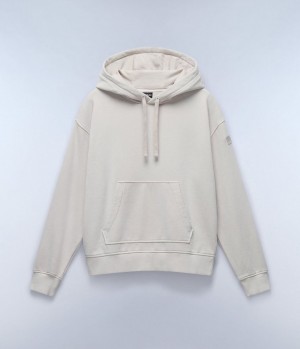 Napapijri Castor Hoodie Hoodie Damen Beige Silber | RYP-514237