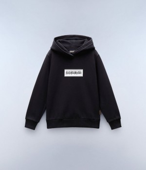 Napapijri Chamois Hoodie (4-16 YEARS) Hoodie Kinder Schwarz | CBO-578620