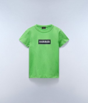 Napapijri Chamois Short Sleeve T-Shirt (4-16 YEARS) T-shirts Kinder Grün | TKB-345290