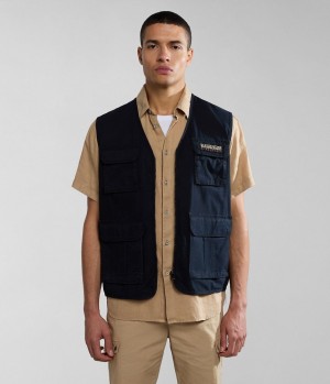 Napapijri Colden Vest Gilet Herren Schwarz | UCA-415672