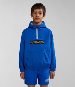 Napapijri Cree Packable Anorak (4-16 YEARS) Anoraks Kinder Blau | UHE-039581