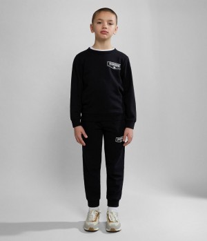 Napapijri Cree Tracksuit (4-16 YEARS) Sweatshirts Kinder Schwarz | VPG-698254