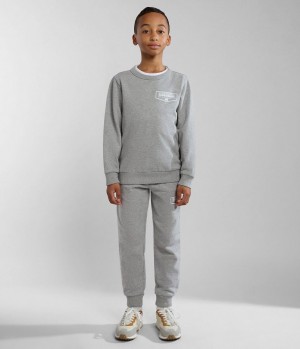 Napapijri Cree Tracksuit (4-16 YEARS) Sweatshirts Kinder Grau | KJC-309274