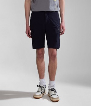 Napapijri Dease Tech Bermuda Shorts Kurze Hose Herren Dunkelblau | VIS-253847