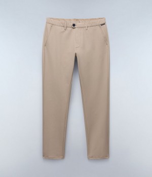Napapijri Dease Tech Winter Chino Trousers Chino-hosen Herren Beige | RPD-174205