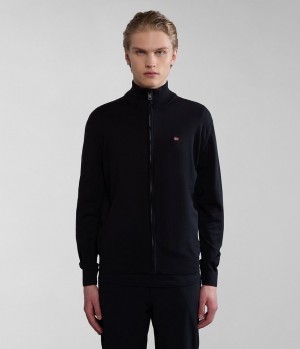 Napapijri Decatur Full-Zip Jumper Zip Jumpers Herren Schwarz | PLU-469357
