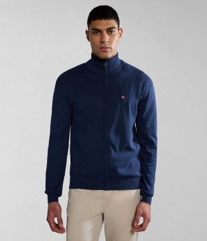 Napapijri Decatur Full-Zip Jumper Zip Jumpers Herren Dunkelblau | HPK-548906