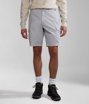 Napapijri Deline Bermuda Shorts Kurze Hose Herren Hellgrau | FPK-549201