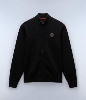 Napapijri Derri Full-Zip Jumper Zip Jumpers Herren Schwarz | BOK-493682