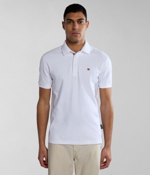 Napapijri Eolanos Short Sleeve Polo Shirt Polo Shirts Herren Weiß | UIW-910537