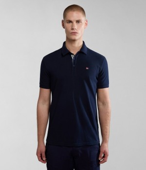 Napapijri Eolanos Short Sleeve Polo Shirt Polo Shirts Herren Dunkelblau | TLB-362471