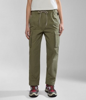 Napapijri Faber Cargo Trousers Cargohose Damen Grün | OJG-574182