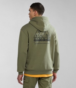 Napapijri Faber Hoodie Hoodie Herren Grün | QGY-937120
