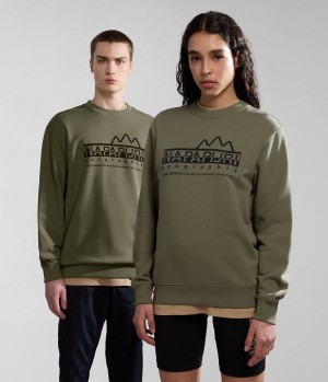 Napapijri Faber Sweatshirt Sweatshirts Damen Grün | XLZ-537912