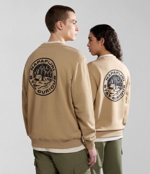 Napapijri Faber Sweatshirt Sweatshirts Damen Beige | TXV-150982