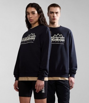 Napapijri Faber Sweatshirt Sweatshirts Damen Schwarz | FTA-201634