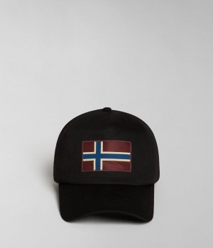 Napapijri Falis Cap Hüte Herren Schwarz | LAB-283094