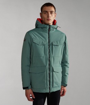 Napapijri Field Jacket Parka Jacken Herren Grün | QKW-086537