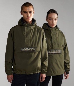 Napapijri Freestrider Anorak Jacket Anoraks Herren Khaki Grün | CWB-469821