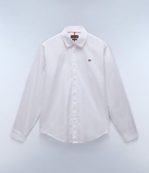 Napapijri Graie Long Sleeve Shirt Hemd Herren Weiß | NHU-618902