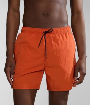 Napapijri Haldane Swimming Trunks Schwimmhose Herren Orange | AKQ-742869