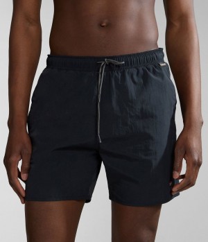 Napapijri Haldane Swimming Trunks Schwimmhose Herren Schwarz | AFK-432901